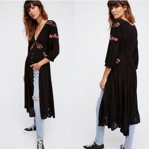 FREE PEOPLE a day Glow Embroidered dress